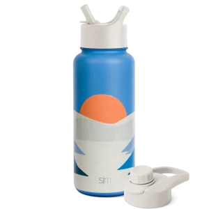 Summit Water Bottle with Straw Lid and Chug Lid