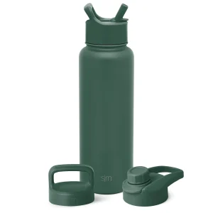 Summit Water Bottle with Straw Lid, Chug Lid, and Handle Lid